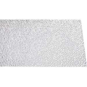 Acryl Platte Eben 6 mm Cristall Grob Transparent 1900 mm x 950 mm