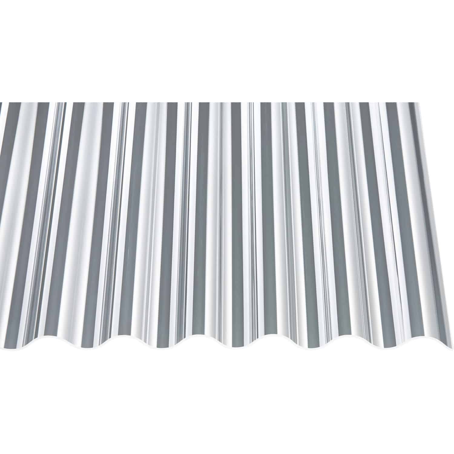 Acryl-Profilplatte Sinus 76/18 glatt Transparent 250 cm x 104