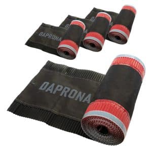 Daprona Firstband Alu 4x 5m x 330mm Schwarz zuverlässige Abdichtung Dachfirst