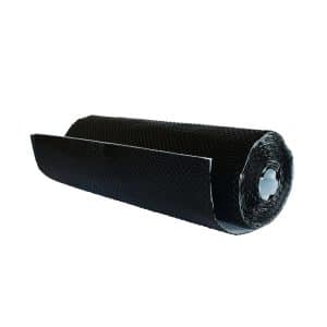 Daprona Wandanschlussband 3D 5m x 39cm Schwarz Kaminanschlussband