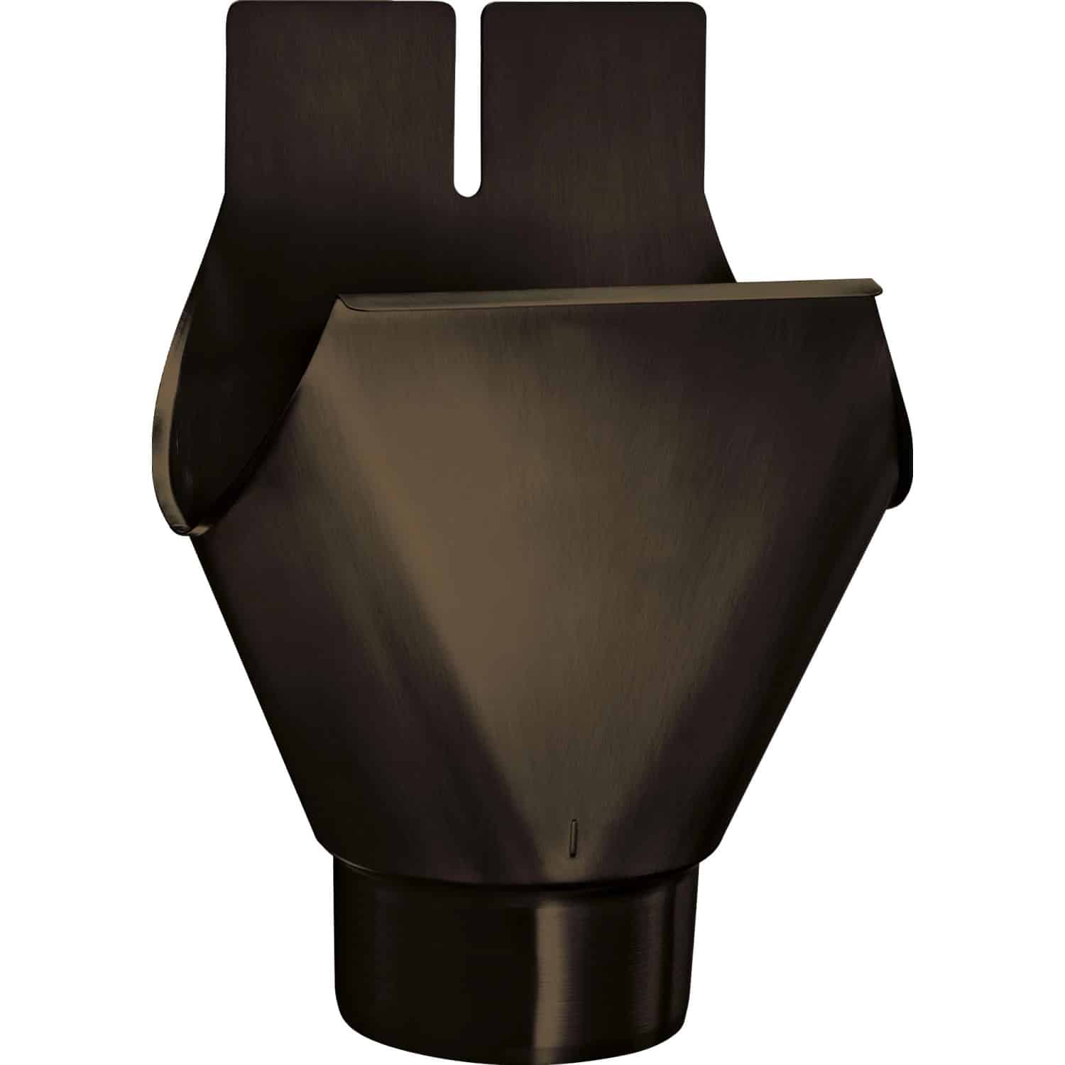 Einhangstutzen 250/80 RAL 8028 Braun