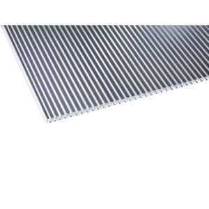 Gutta Hohlkammerplatte Zebra Anthrazit 4000 mm x 980 mm x 16 mm Polycarbonat