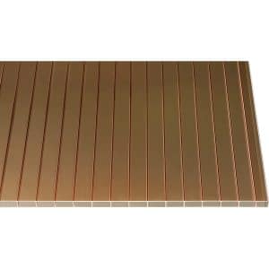 Hohlkammerplatte Acryl 16 mm Bronce 6000 mm x 980 mm