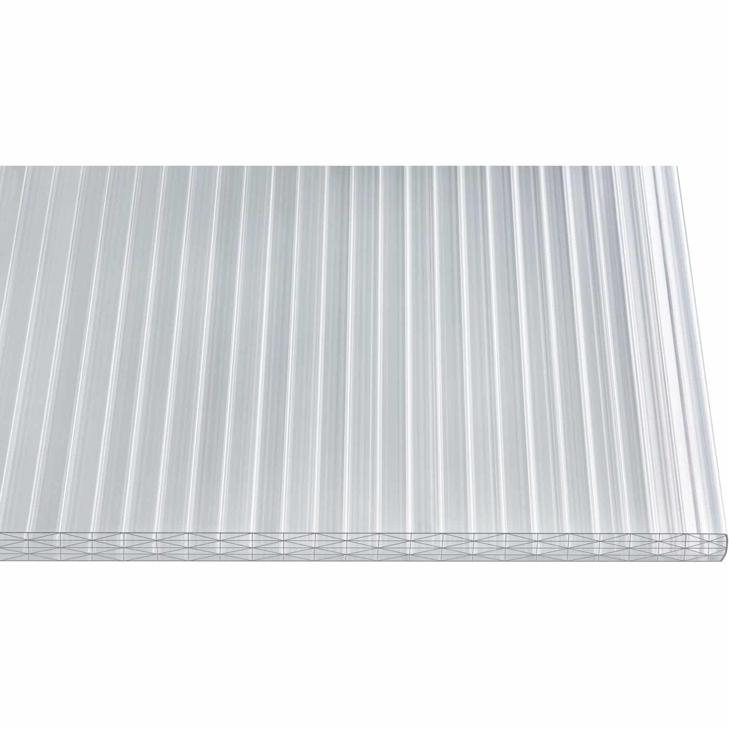 Hohlkammerplatte Thermo 25 mm Sun Weiß/Opal 6000 mm x 980 mm