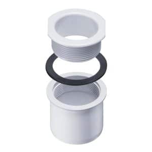 Inefa Ablaufstutzen Kastenrinne PVC DN 75/NW 83 Zum Schrauben Weiß
