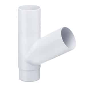 Inefa Abzweiger Fallrohr PVC 60 Grad DN 100/100 Weiß Dachentwässerung