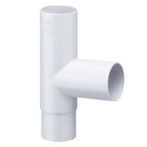 Inefa Abzweiger Fallrohr PVC 87 Grad DN 50/50 Weiß Dachentwässerung