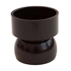 Inefa Bogenstück für Rohrbogen PVC DN 50 Dunkelbraun Dachentwässerung