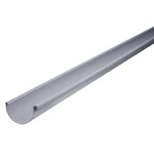 Inefa Dachrinne Halbrund 200cm PVC NW 100 Grau Dachentwässerung