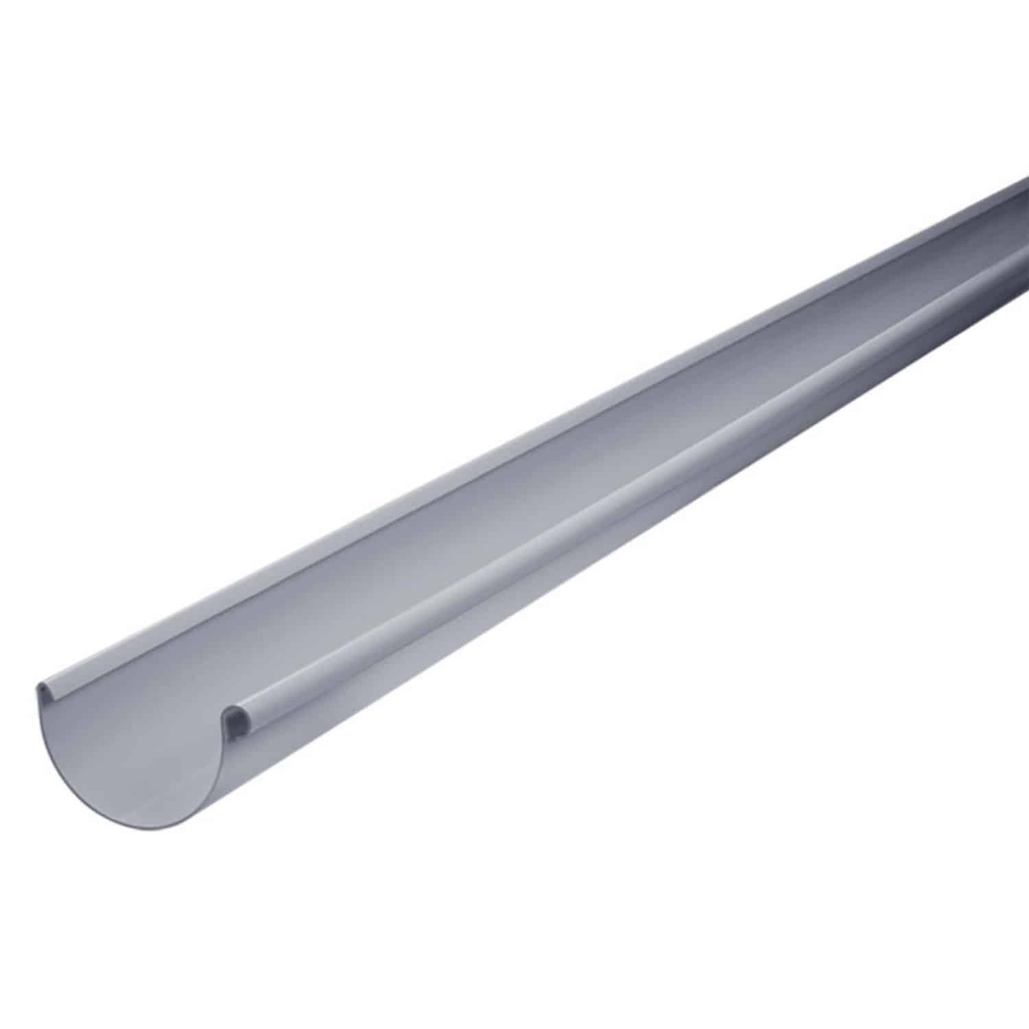 Inefa Dachrinne Halbrund 200cm PVC NW 150 Grau Dachentwässerung