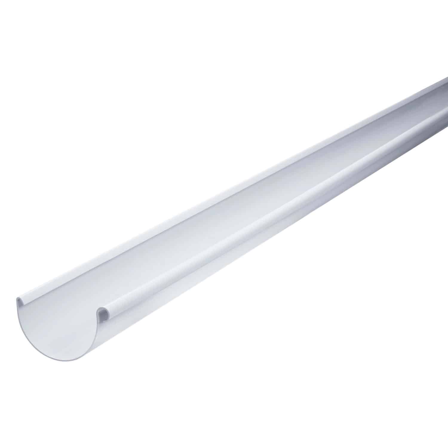 Inefa Dachrinne Halbrund 200cm PVC NW 150 Weiß Dachentwässerung