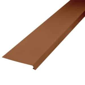 Inefa Dachstreifen für Dachrinne 2m Einseitig Gekantet Braun