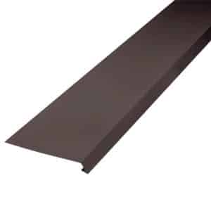 Inefa Dachstreifen für Dachrinne 2m Einseitig Gekantet Dunkelbraun