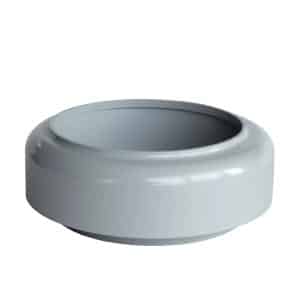 Inefa Fallrohr Verbindungsstück PVC DN 100 zu Abfluss Grau Dachentwässerung