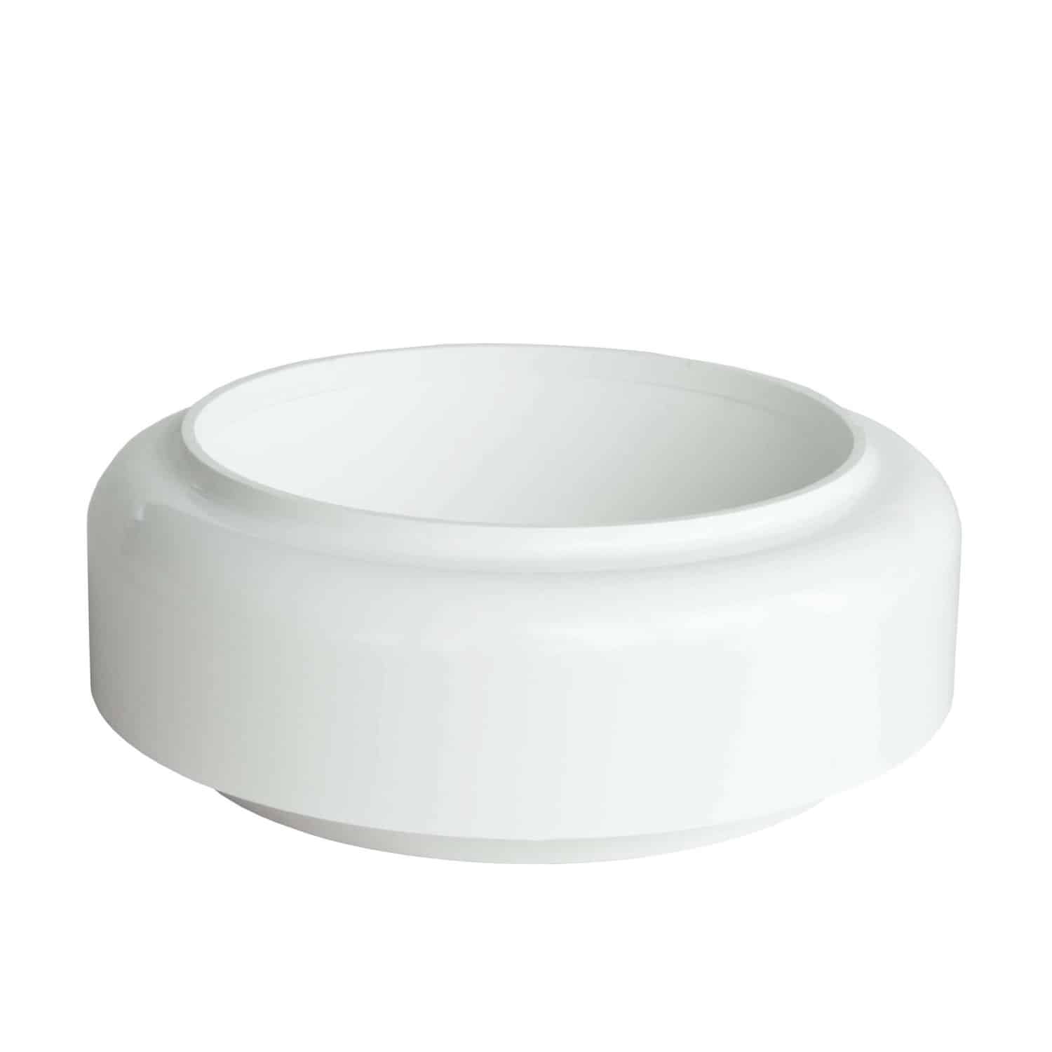 Inefa Fallrohr Verbindungsstück PVC DN 100 zu Abfluss Weiß Dachentwässerung