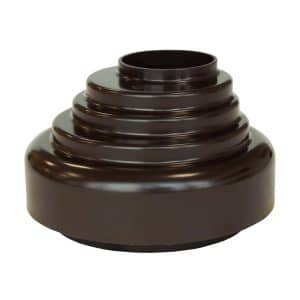 Inefa Fallrohr Verbindungsstück PVC DN 50 zu Abfluss Dunkelbraun