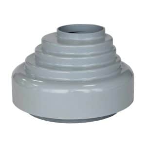 Inefa Fallrohr Verbindungsstück PVC DN 50 zu Abfluss Grau Dachentwässerung
