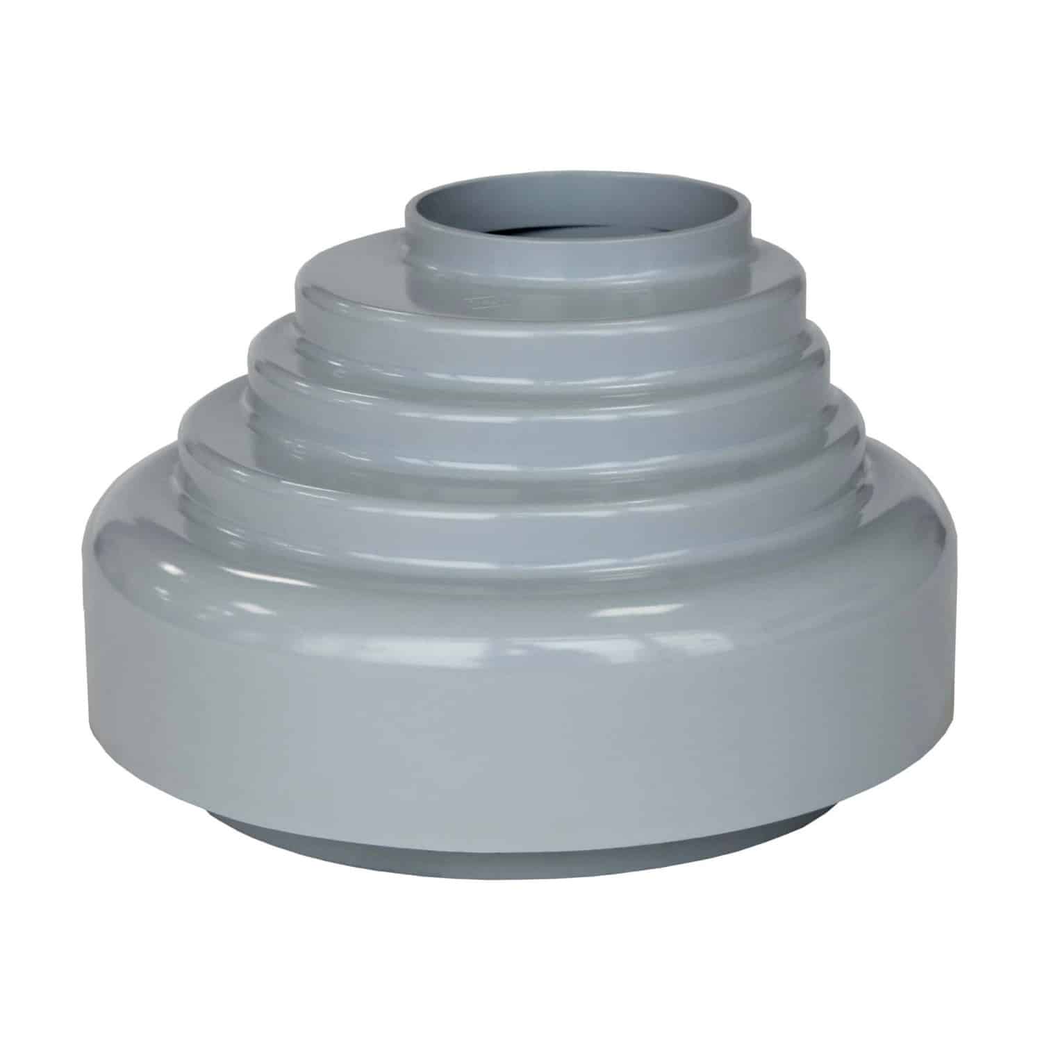 Inefa Fallrohr Verbindungsstück PVC DN 50 zu Abfluss Grau Dachentwässerung