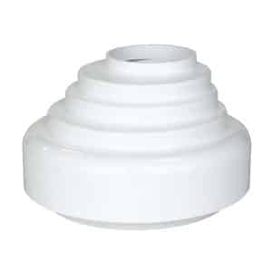 Inefa Fallrohr Verbindungsstück PVC DN 50 zu Abfluss Weiß Dachentwässerung