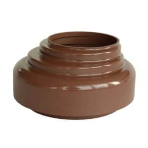 Inefa Fallrohr Verbindungsstück PVC DN 75 zu Abfluss Braun Dachentwässerung