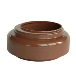 Inefa Fallrohr Verbindungsstück PVC DN 85 zu Abfluss Braun Dachentwässerung