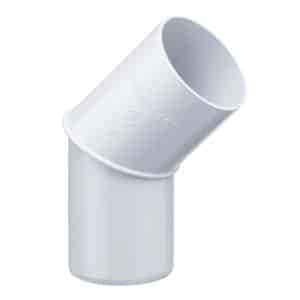 Inefa Fallrohrbogen 45 Grad PVC DN 100 Weiß Dachentwässerung