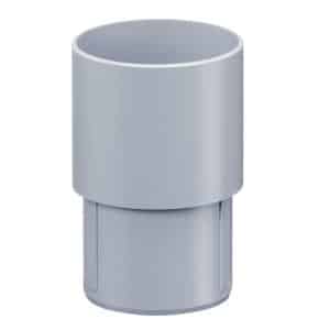 Inefa Fallrohrverbinder PVC DN 125 Grau Verbindungselement Fallrohr