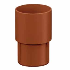 Inefa Fallrohrverbinder PVC DN 75 Braun Verbindungselement Fallrohr