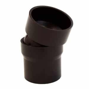 Inefa Flexibler Rohrbogen PVC DN 50 0-22 Grad Bogenstück Dunkelbraun