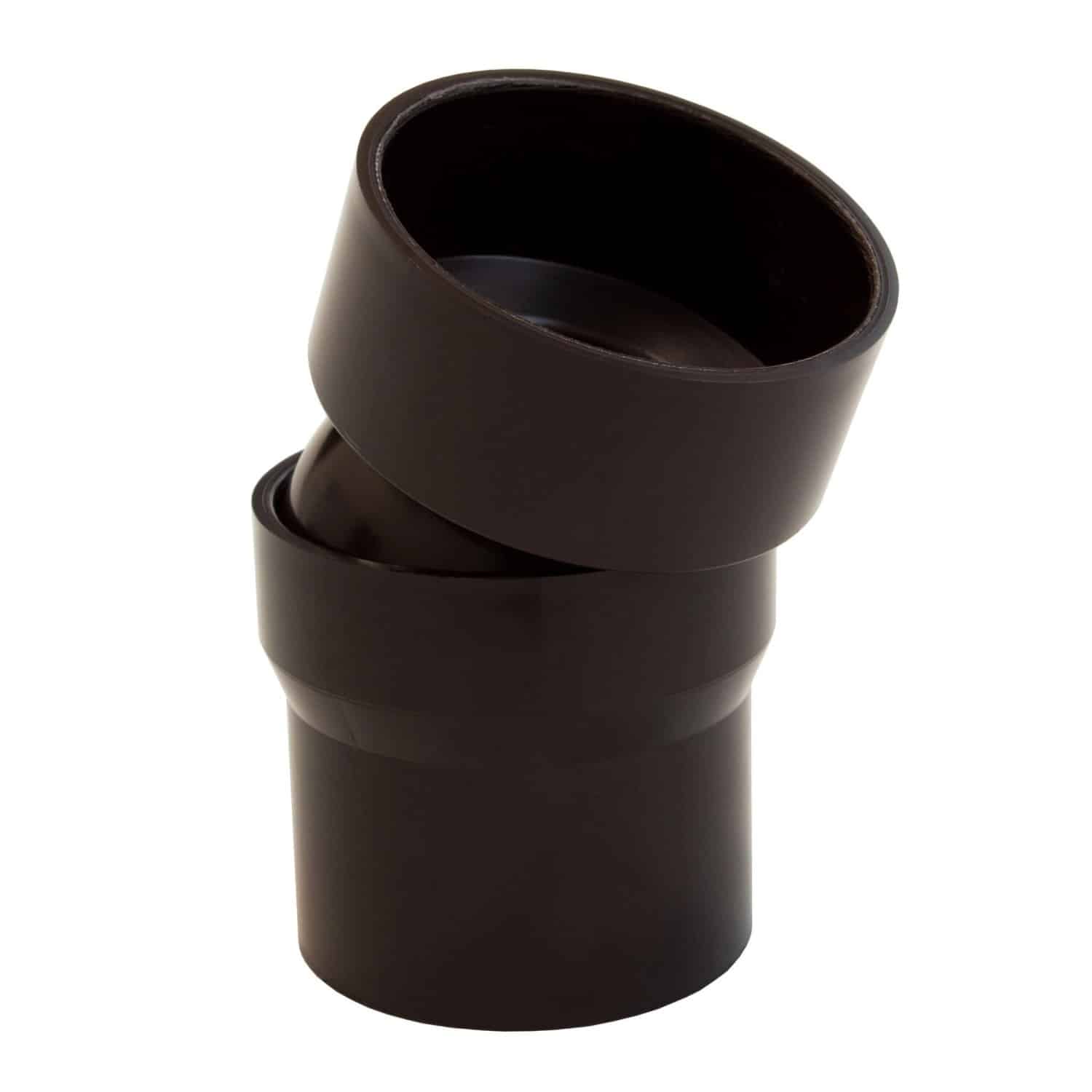 Inefa Flexibler Rohrbogen PVC DN 50 0-22 Grad Bogenstück Dunkelbraun