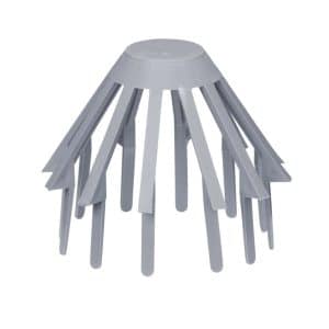 Inefa Laubfangkorb Dachrinnen PVC DN 85/100 Grau Laubschutz