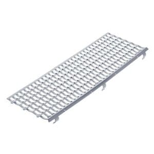 Inefa Laubfangstreifen 100cm NW 100-150 Dachrinnen Laubschutz Grau