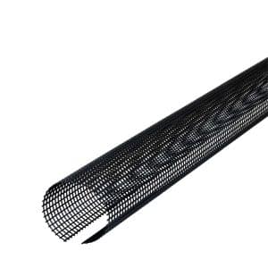 Inefa Laubschutzgitter 3m x 100-125mm PVC Dachrinnen Laubschutz Schwarz