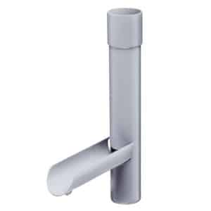 Inefa Regensammler Fallrohr mit Klappe DN 50 PVC Grau Befüllen Regentonne