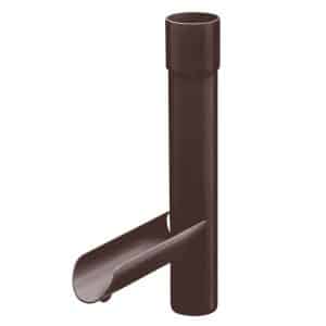 Inefa Regensammler Fallrohr mit Klappe DN 75 PVC Dunkelbraun Befüllen Regentonne