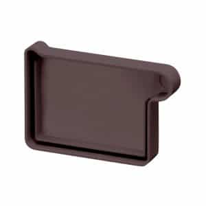 Inefa Rinnenboden Rechts PVC NW 68 Kastenrinne Dunkelbraun Abdichtung Dachrinne