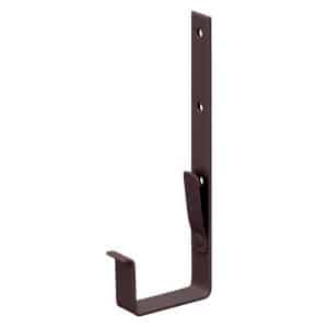 Inefa Rinnenhalter Kastenrinne Stahl NW 68 PVC Beschichtet Dunkelbraun