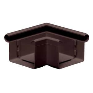 Inefa Rinnenwinkel 90 Grad Außeneck NW 68 Kastenrinne PVC Dunkelbraun