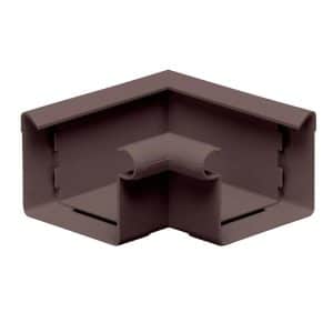 Inefa Rinnenwinkel 90 Grad Inneneck PVC NW 68 Kastenrinne Dunkelbraun