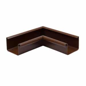 Inefa Rinnenwinkel 90 Grad Inneneck PVC NW 83 Kastenrinne Braun