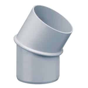 Inefa Rohrbogen 30 Grad PVC DN 100 für Fallrohr Grau Verbindungselement