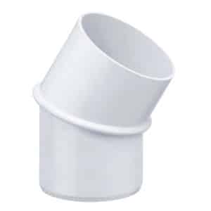 Inefa Rohrbogen 30 Grad PVC DN 100 für Fallrohr Weiß Verbindungselement