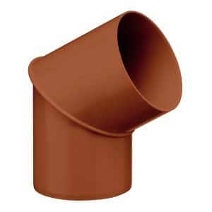 Inefa Rohrbogen 60 Grad PVC DN 100 für Fallrohr Braun Verbindungselement