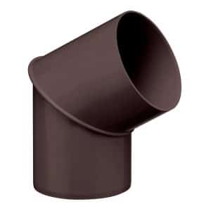Inefa Rohrbogen 60 Grad PVC DN 100 für Fallrohr Dunkelbraun Verbindungselement
