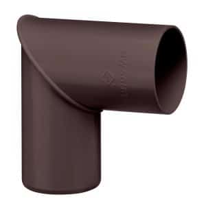 Inefa Rohrbogen 87 Grad PVC 10x DN 50 für Fallrohr Dunkelbraun Verbindungsstück