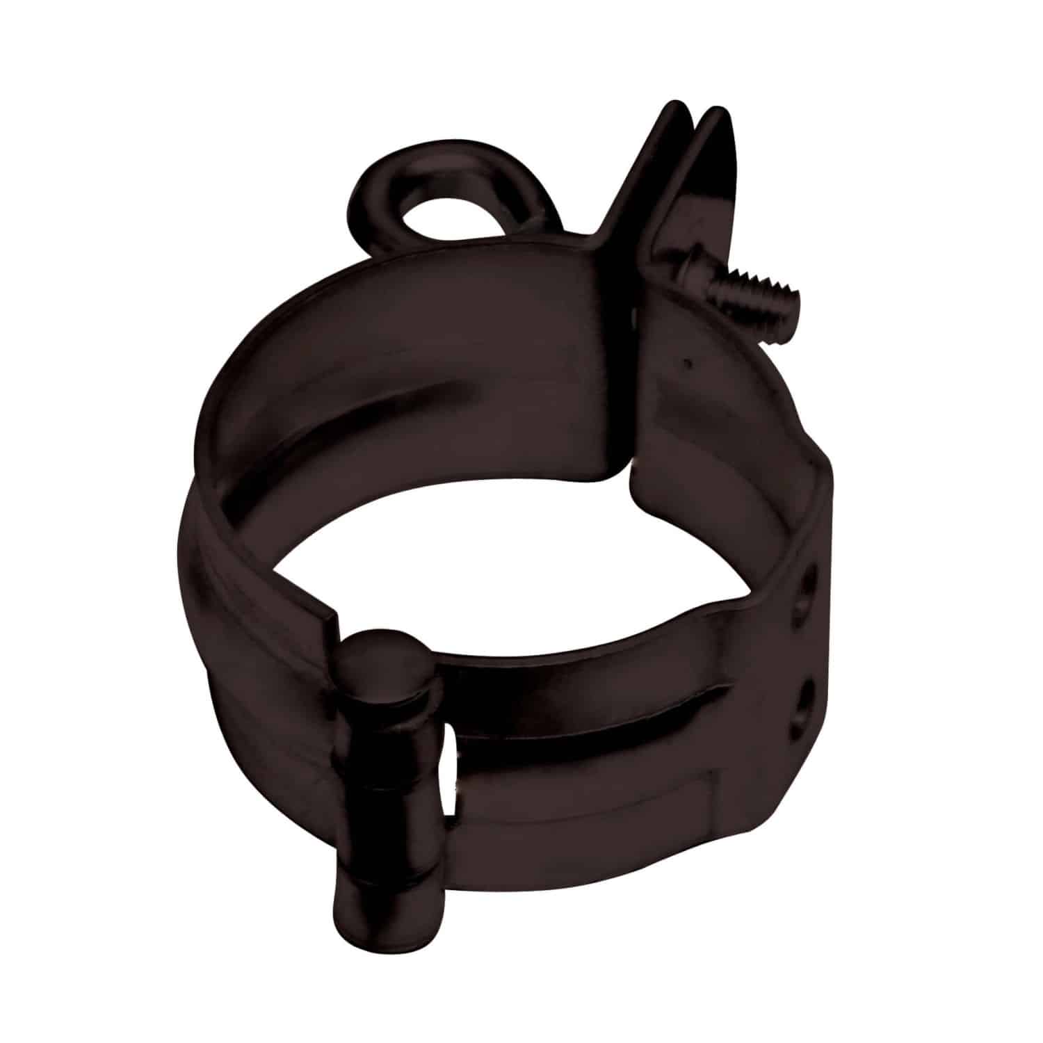 Inefa Rohrschelle DN 75 Dunkelbraun für Schraubmontage an Gebäudewand