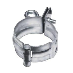 Inefa Rohrschelle DN 75 Grau für Schraubmontage an Gebäudewand