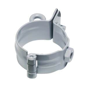 Inefa Rohrschelle mit Gewinde DN 50 Stahl Grau Befestigung Fallrohr