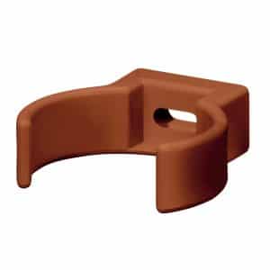 Inefa Rohrschellen Clip 25x DN 75 PVC Braun Befestigung Fallrohr Wandmontage