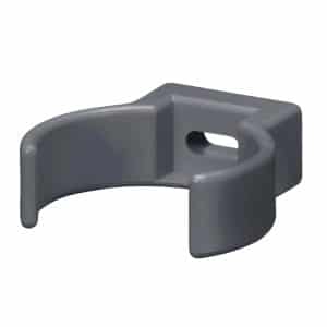 Inefa Rohrschellen Clip DN 50 PVC Anthrazit Befestigung Fallrohr Wandmontage